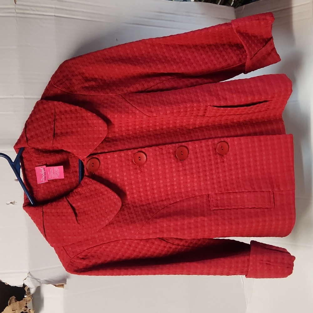 EUC Du Vour Women's sz XS Button Down Blazer with front pockets